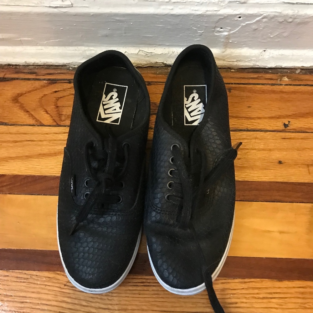 Black Snake Vans Sneakers